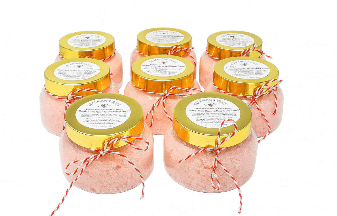 Candy Cane & Raw Honey Sugar Body Scrub  8 oz (237 ml) LIMITED EDITION