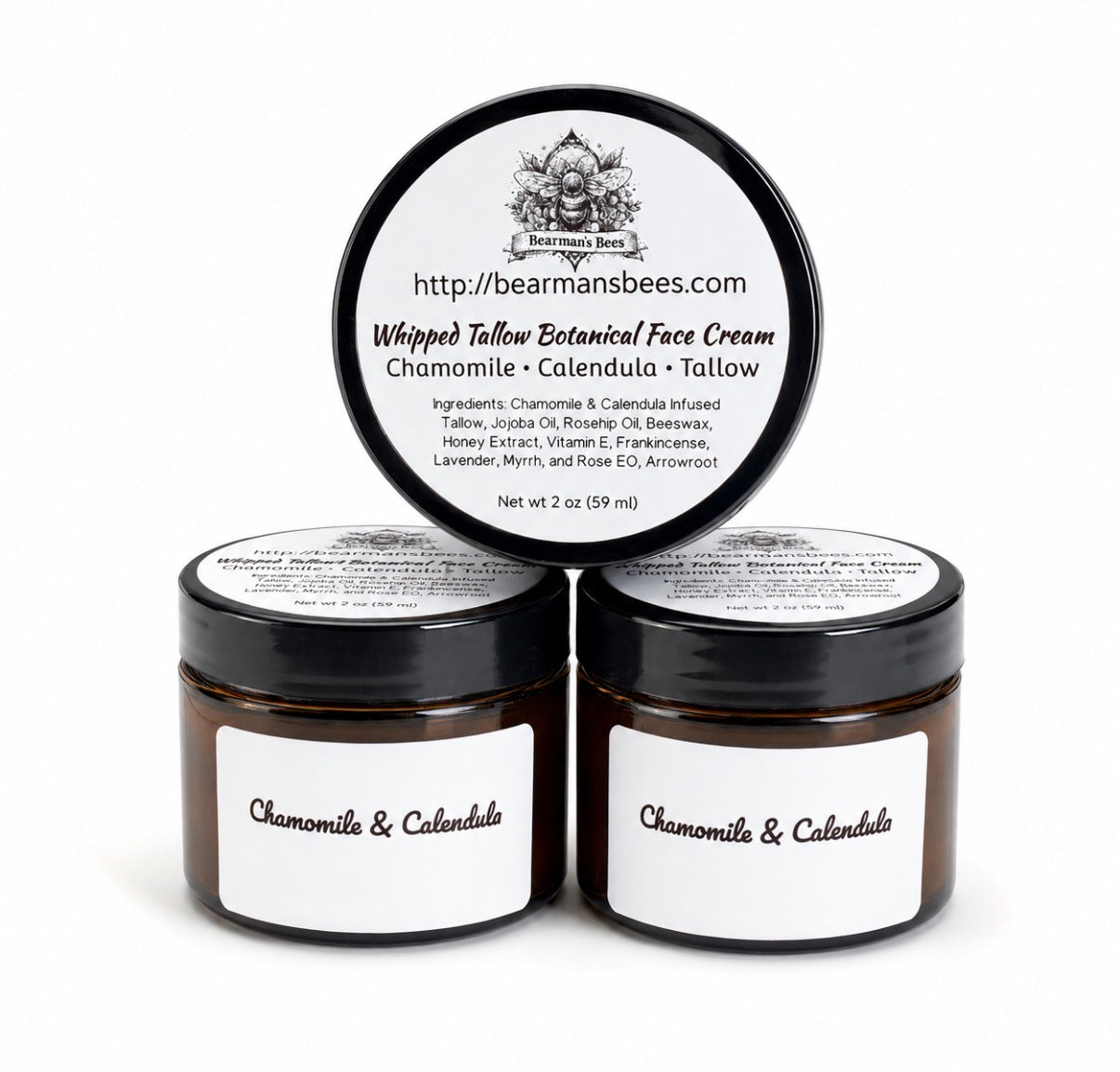 Whipped Tallow Face Cream-Chamomile & Calendula
