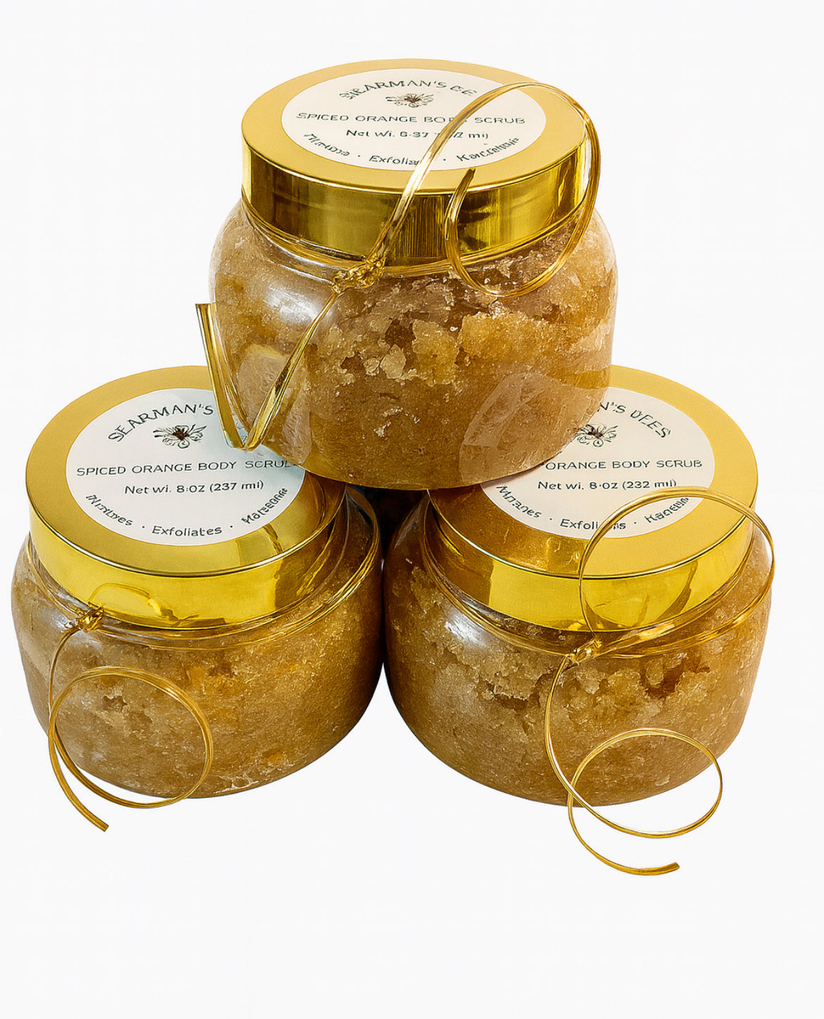 Natural Spiced Orange Body Scrub 8 oz (237ml)