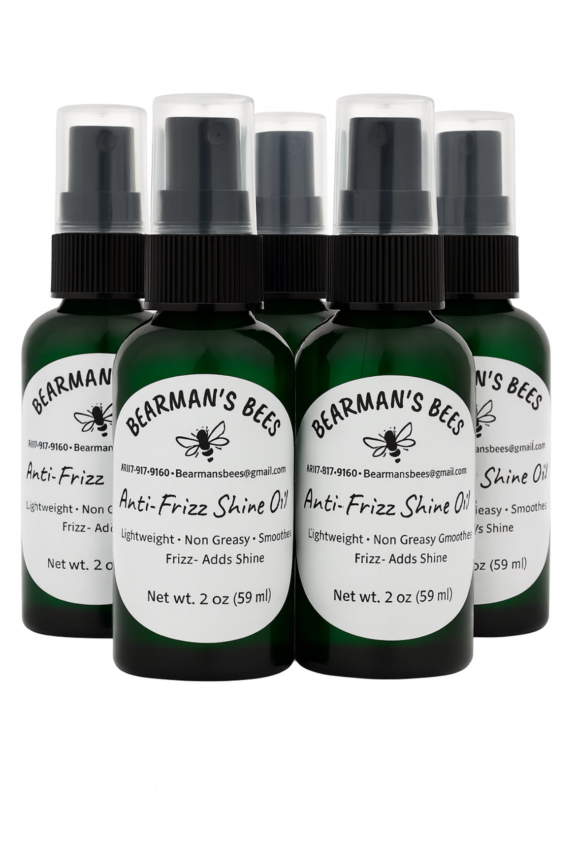 Natural Anti-Frizz Shine Oil 2 oz (59 ml)