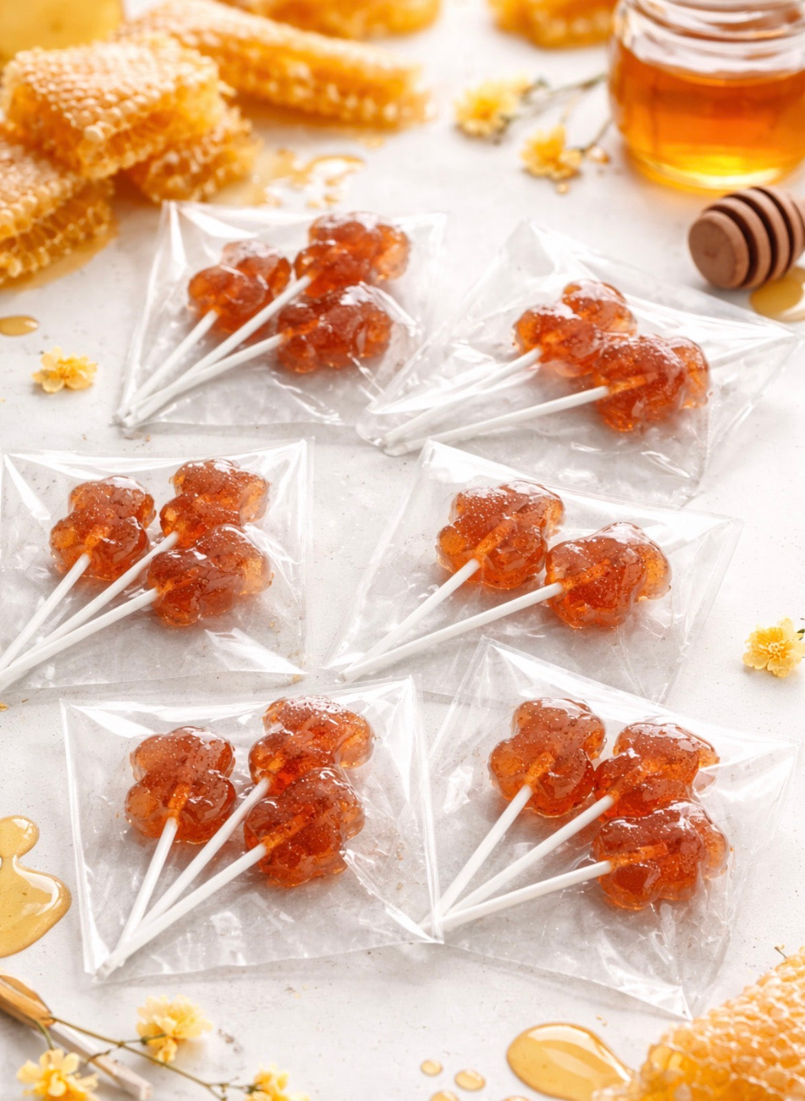 Pure Local Honey Candy Lollipops